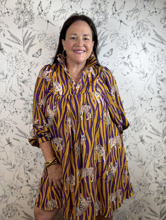 LSU Tiger Game Day Dress ADRIENNE