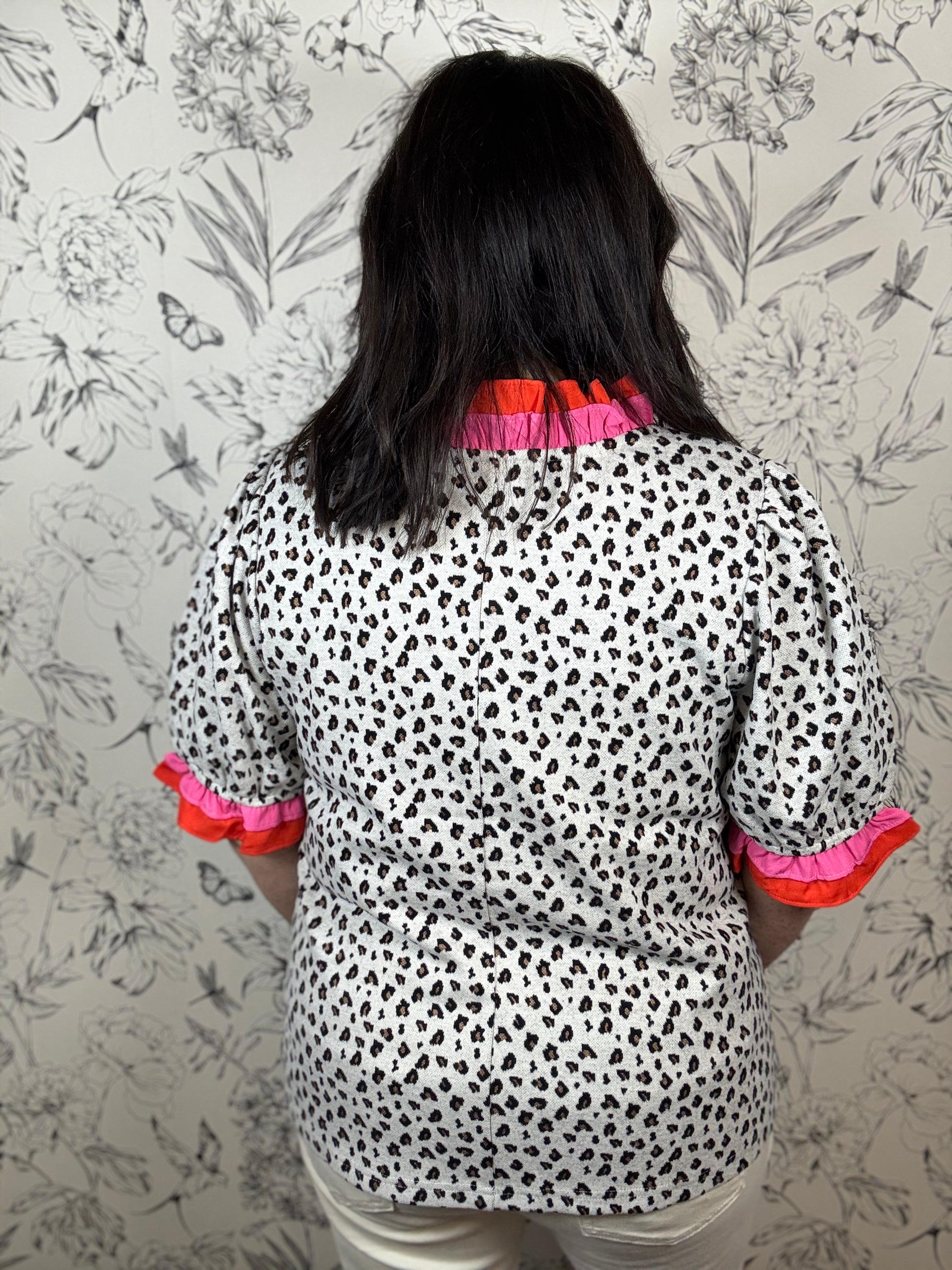 Spotted Affair Blouse - Best & Co. Boutique
