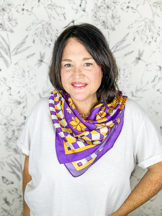 Hollis Purple Tiger Scarf | MED