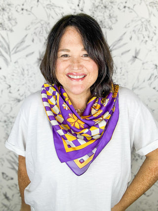 Hollis Purple Tiger Scarf | MED