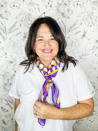 Hollis Purple Tiger Scarf | MED