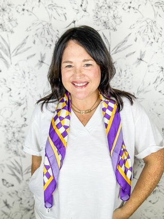 Hollis Purple Tiger Scarf | MED
