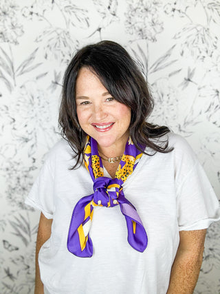 Hollis Purple Tiger Scarf | LRG
