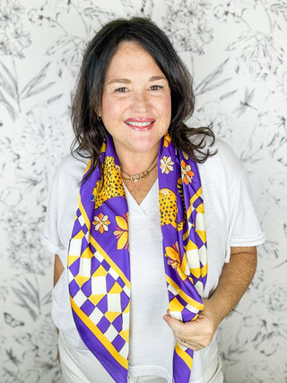Hollis Purple Tiger Scarf | LRG
