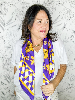 Hollis Purple Tiger Scarf | LRG