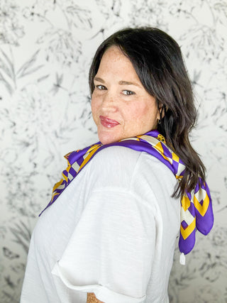 Hollis Purple Tiger Scarf | LRG
