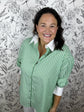 green and white stripe poplin ENTRO
