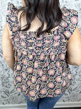 Mimosas at Midnight Babydoll Tank