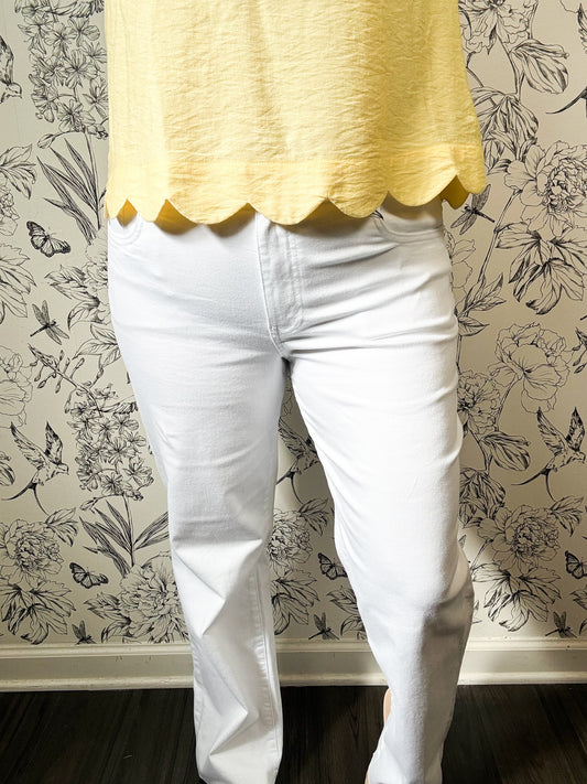 Avery Straight Leg | White