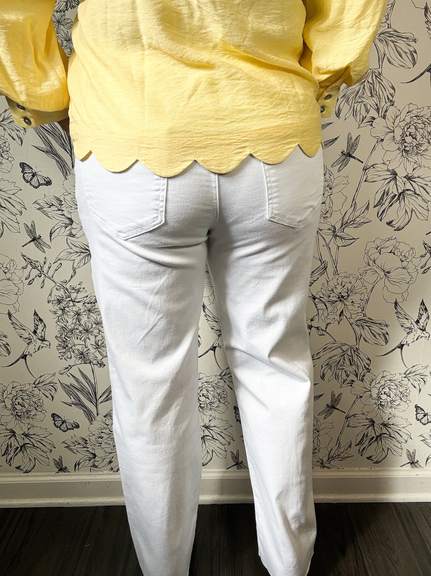 Avery Straight Leg | White