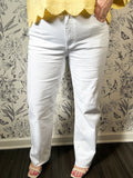 Avery Kut from the Kloth Straight Leg White