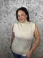 Ivory Knit Comfort Mock Turtleneck - Best & Co. Boutique