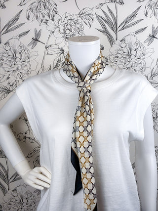 Triangle Scarf | Blk Gold