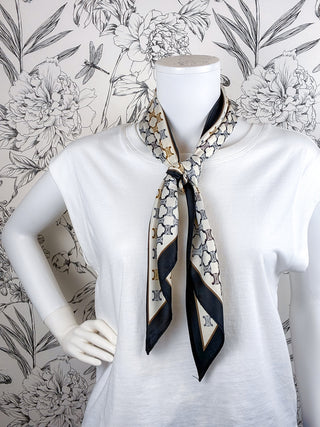 Triangle Scarf | Blk Gold