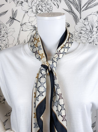 Triangle Scarf | Blk Gold