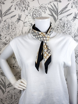 Triangle Scarf | Blk Gold