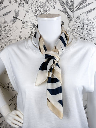 Zebra Square Scarf | Reversible