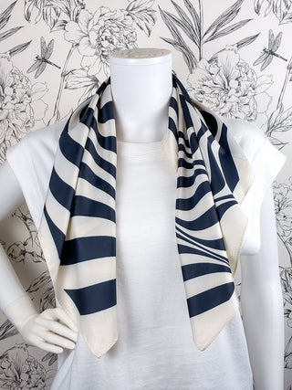 Zebra Square Scarf | Reversible