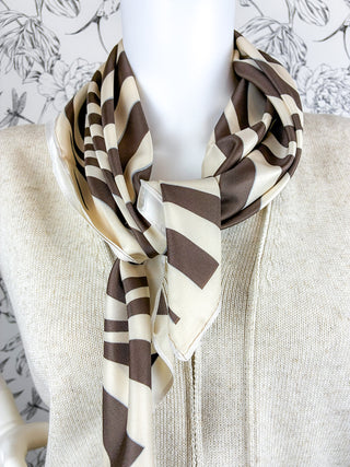 Zebra Square Scarf | Reversible
