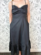 Black bow midi dress THML