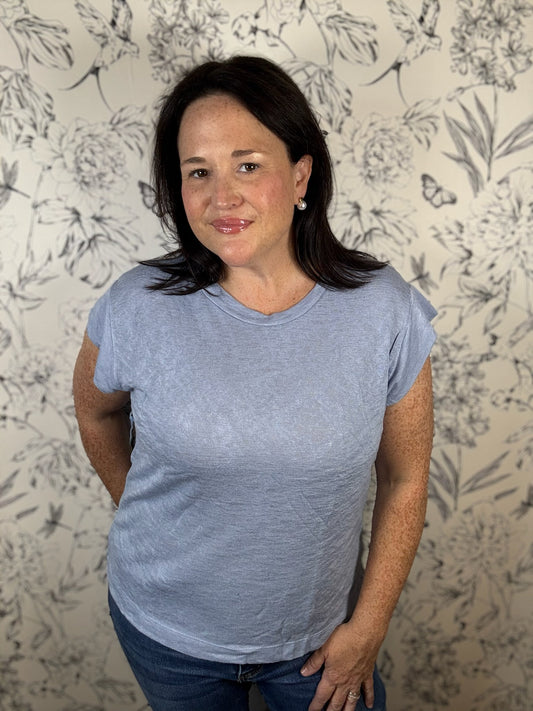 Weekend Wash Tee in Blue