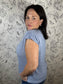 Weekend Wash Tee in Blue - Best & Co. Boutique