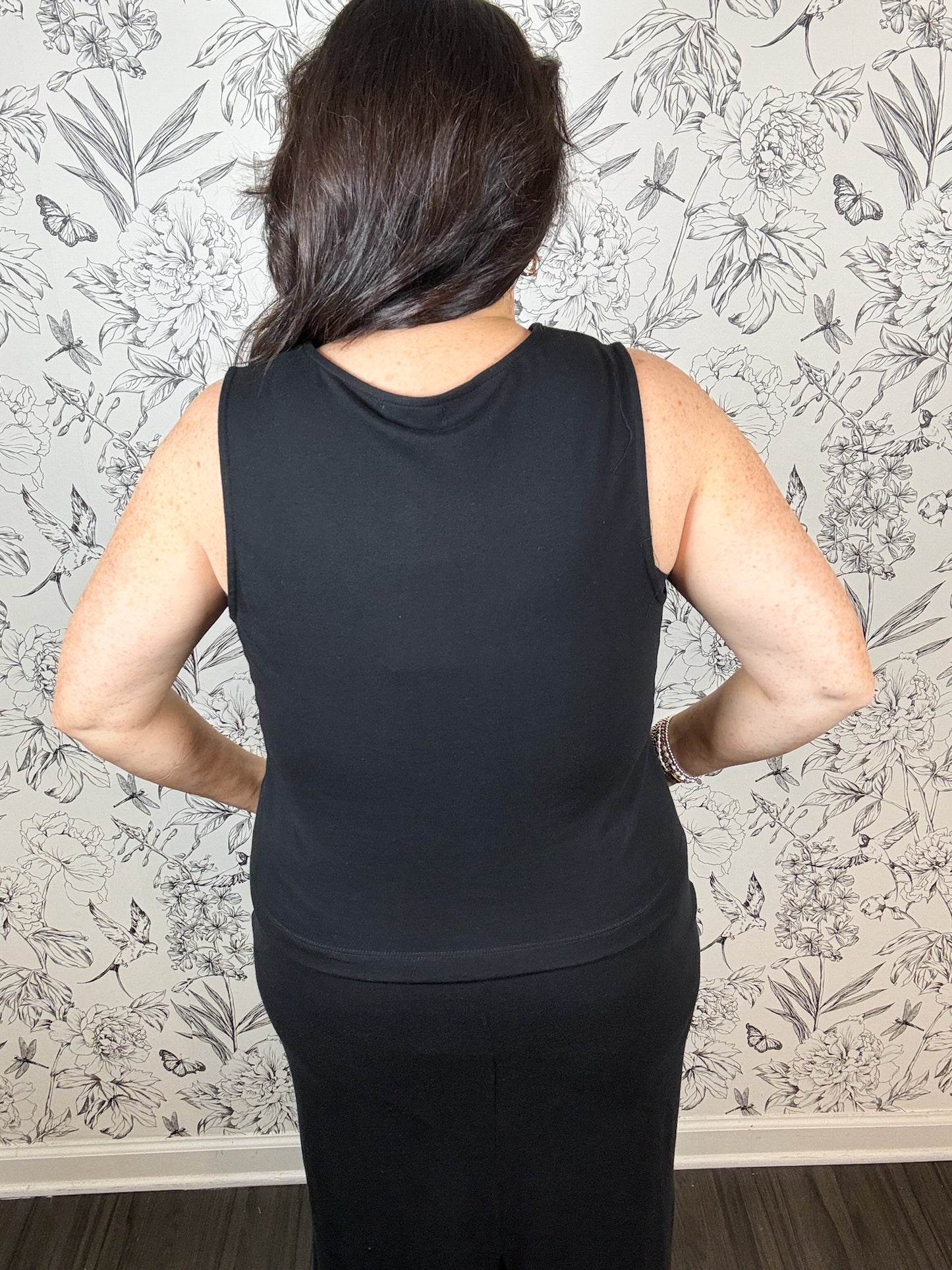 Noelle Jersey Top | Black