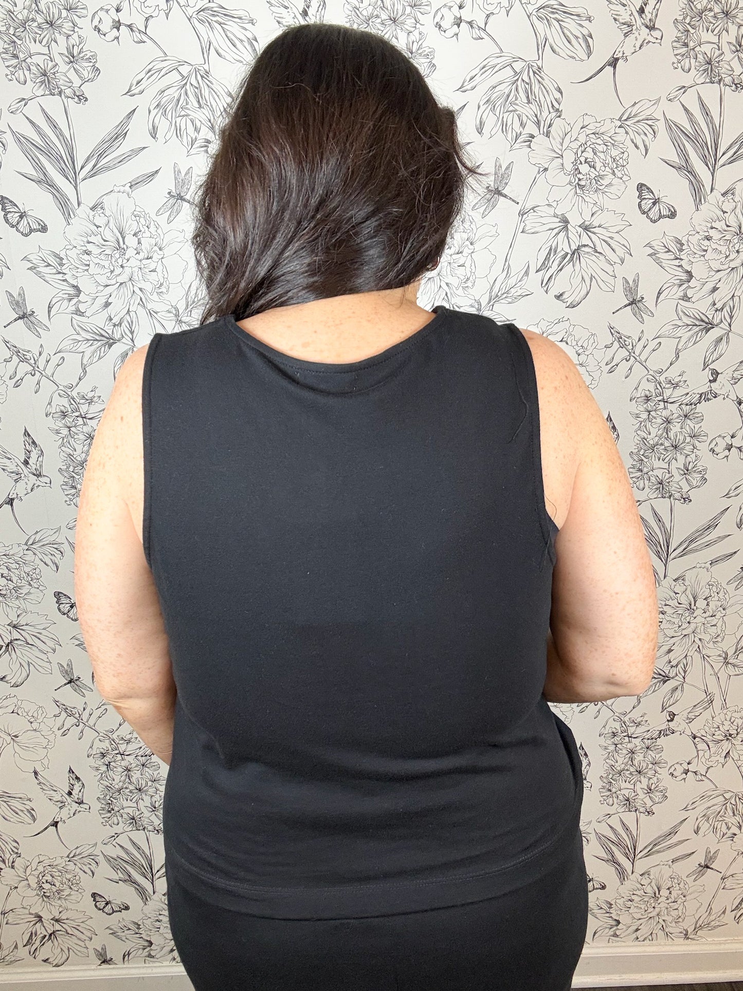 Noelle Jersey Top | Black