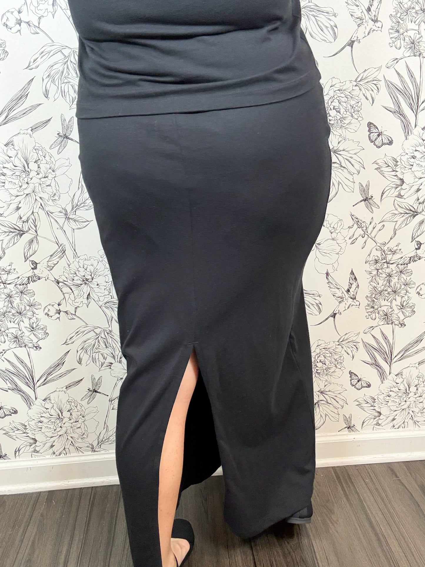 Gail Midi Skirt | Black