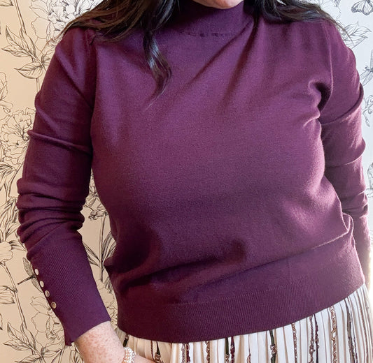 The Teddy Mock Neck Sweater - Best & Co. Boutique