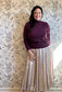 The Cora Equestrian Pleated Midi - Best & Co. Boutique