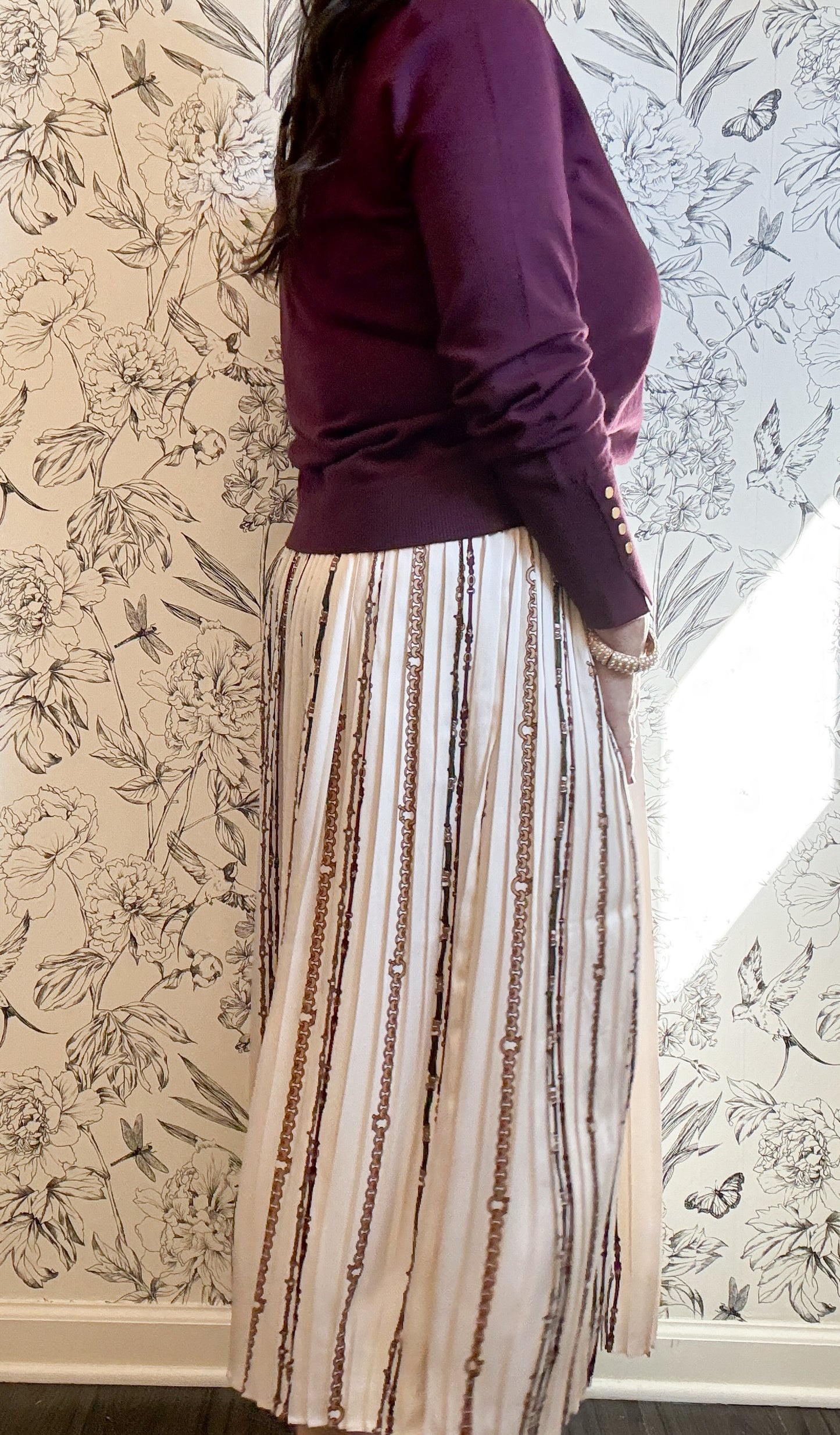 The Cora Equestrian Pleated Midi - Best & Co. Boutique