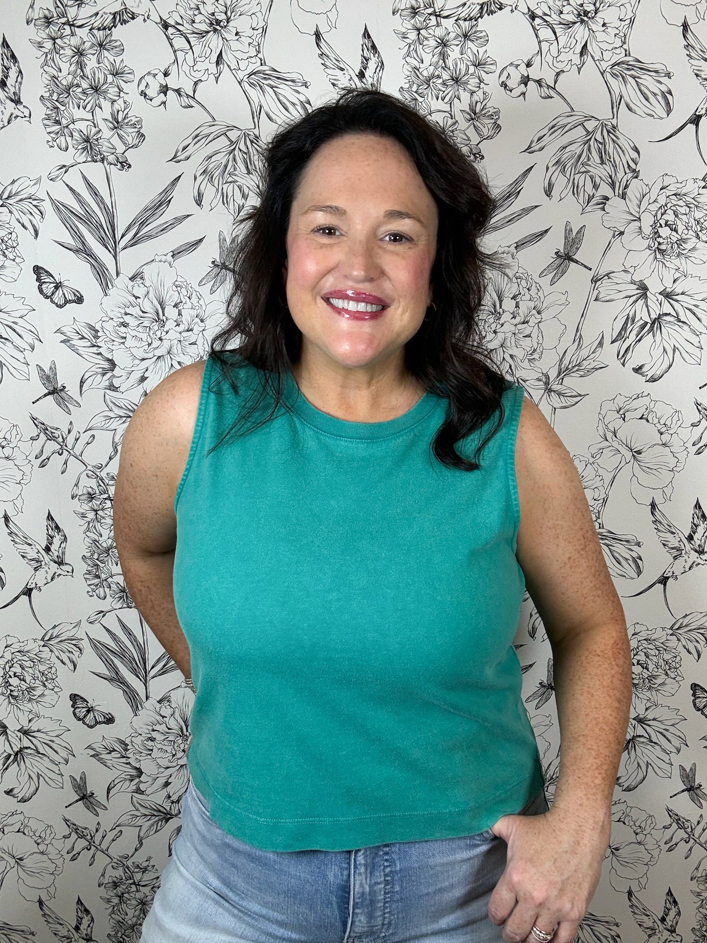 Sloane Jersey Tank | La Palma