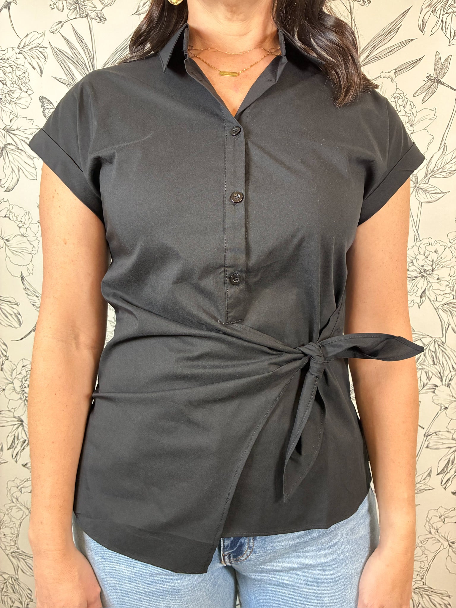 Moonlit Twist Top - Best & Co. Boutique