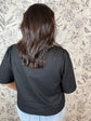 La Belle Linen Top | Black