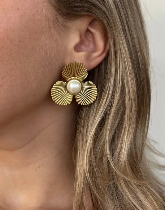 Petals & Pearls Earrings - Best & Co. Boutique
