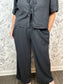black linen wide leg scout pant Z SUPPLY