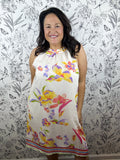 floral braided halter dress THML