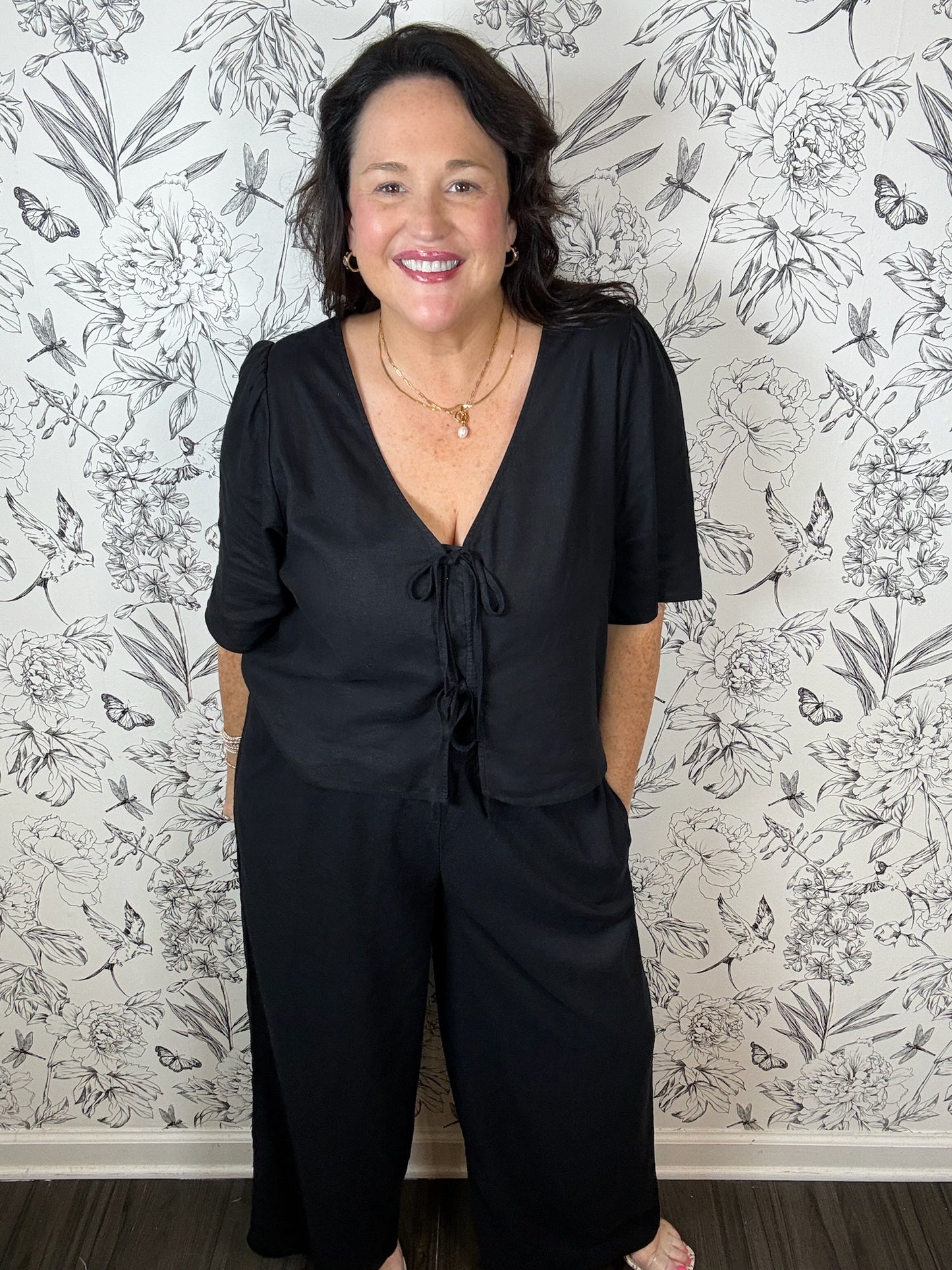 Scout Linen Pant | Black