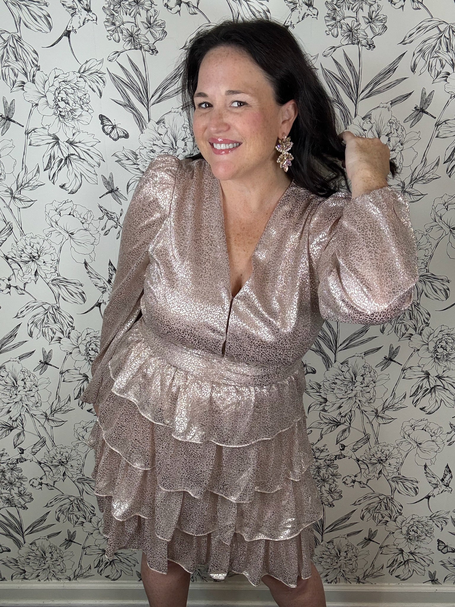 Golden Rose Mini Dress - Best & Co. Boutique