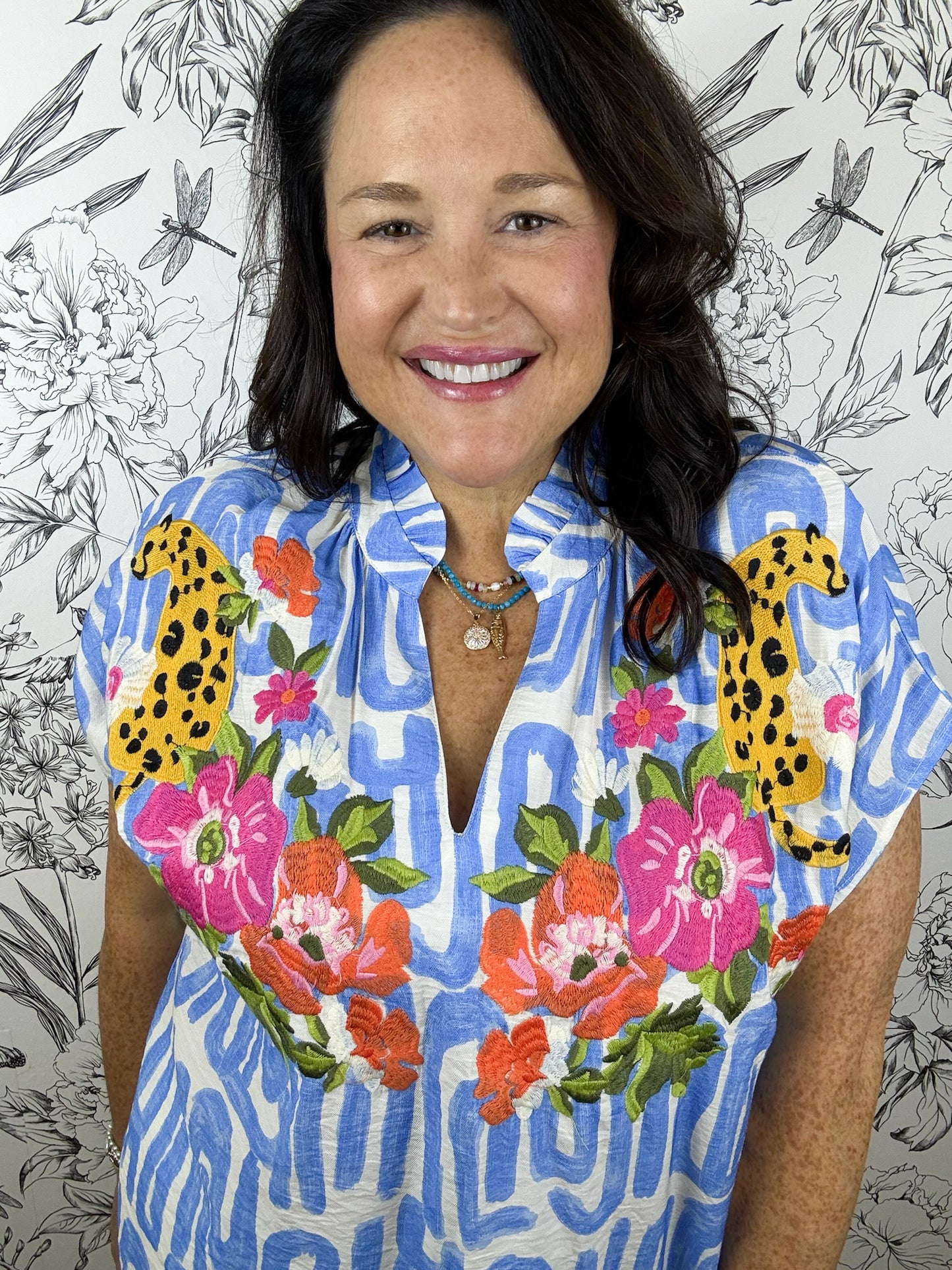 Plot Twist Cheetah Blouse