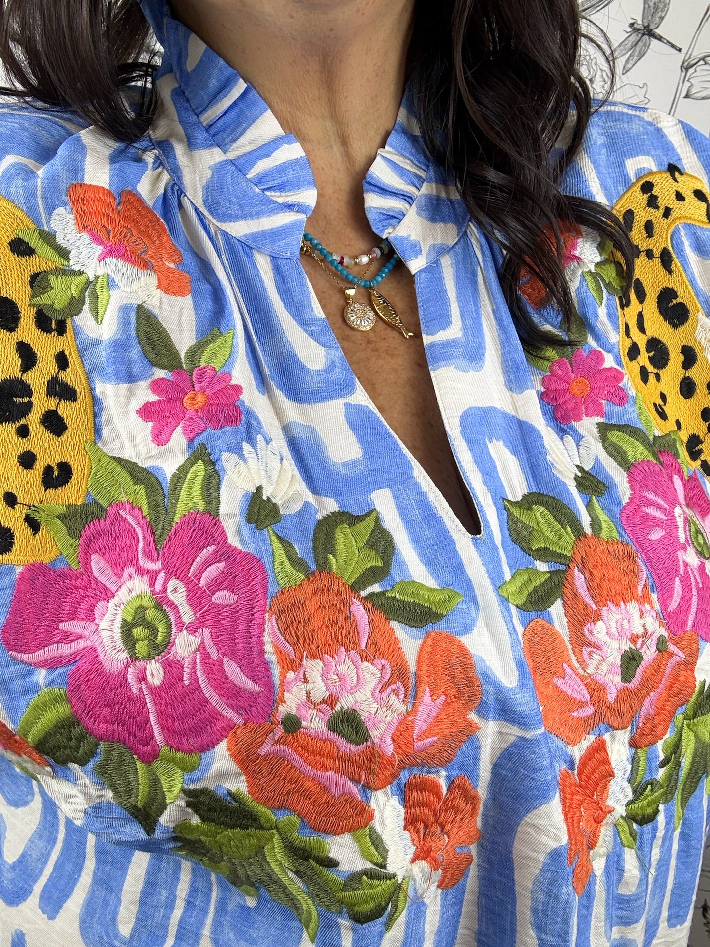 Plot Twist Cheetah Blouse