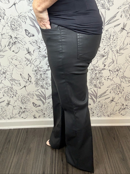 Stella Coated Black Denim