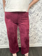 Merlot Moment Suede Trouser - Best & Co. Boutique