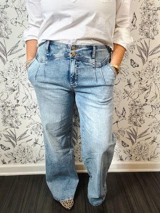 Meg Wide Leg Trouser Jean | Zenith