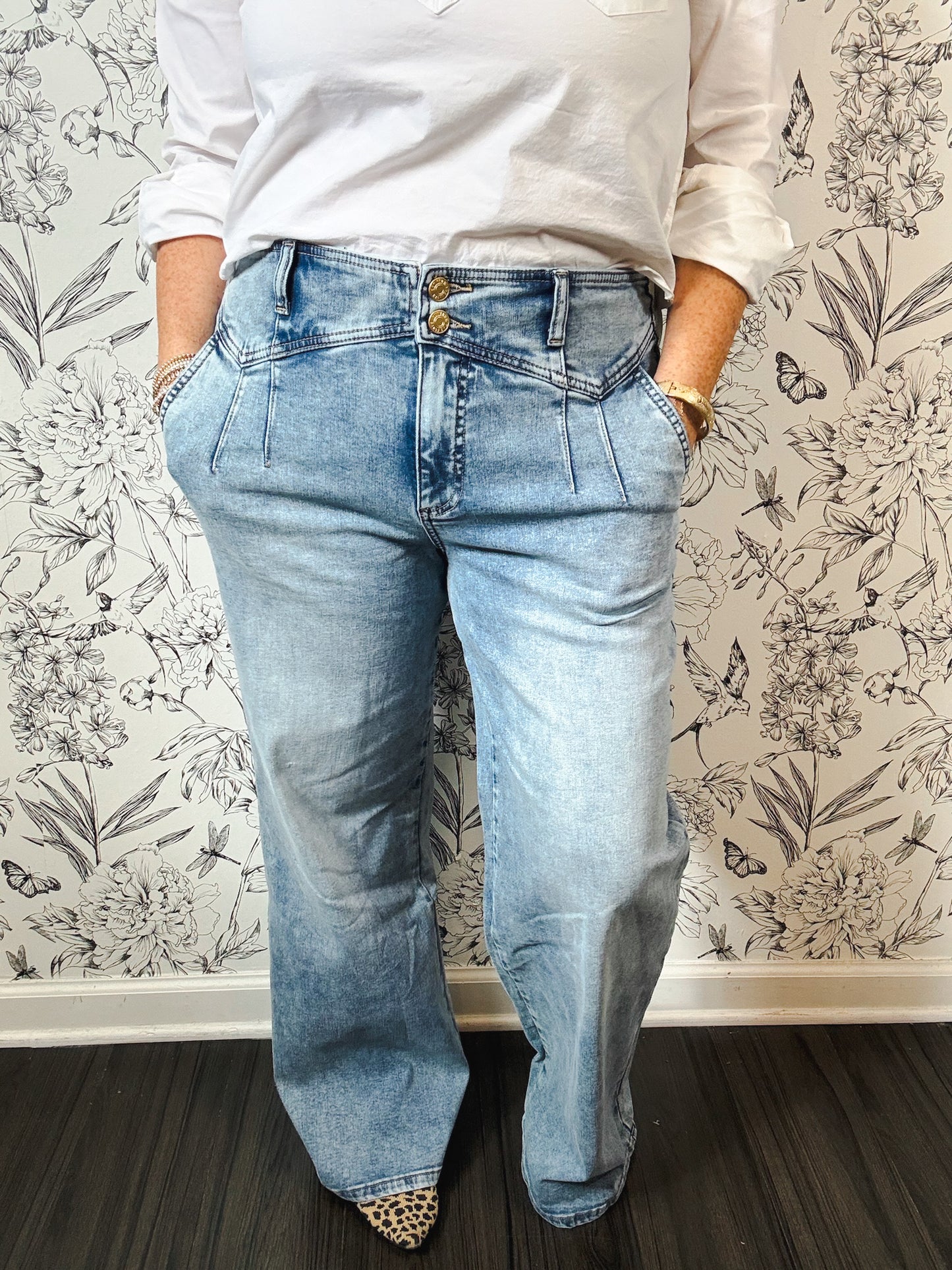 Meg Wide Leg Trouser Jean | Zenith