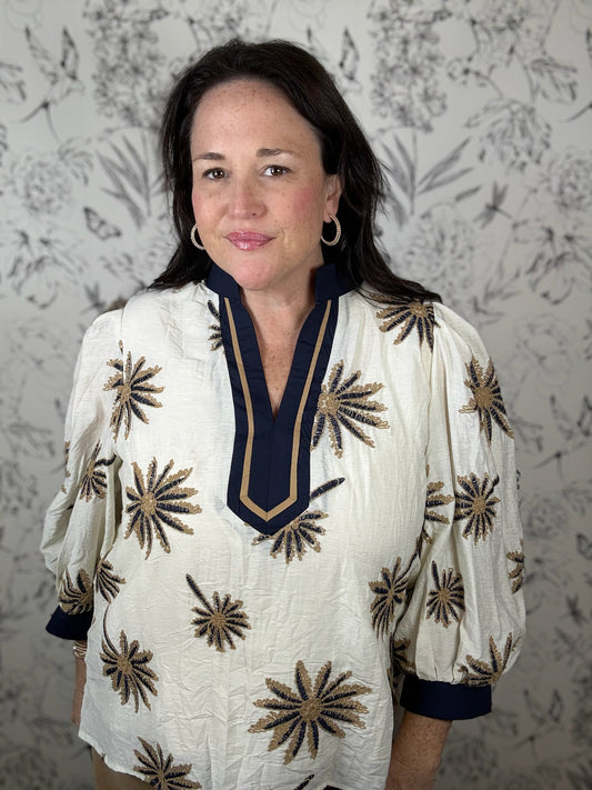 Threaded Skies Blouse