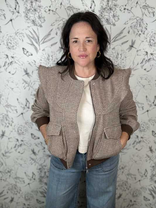 Tweed and True Bomber Jacket