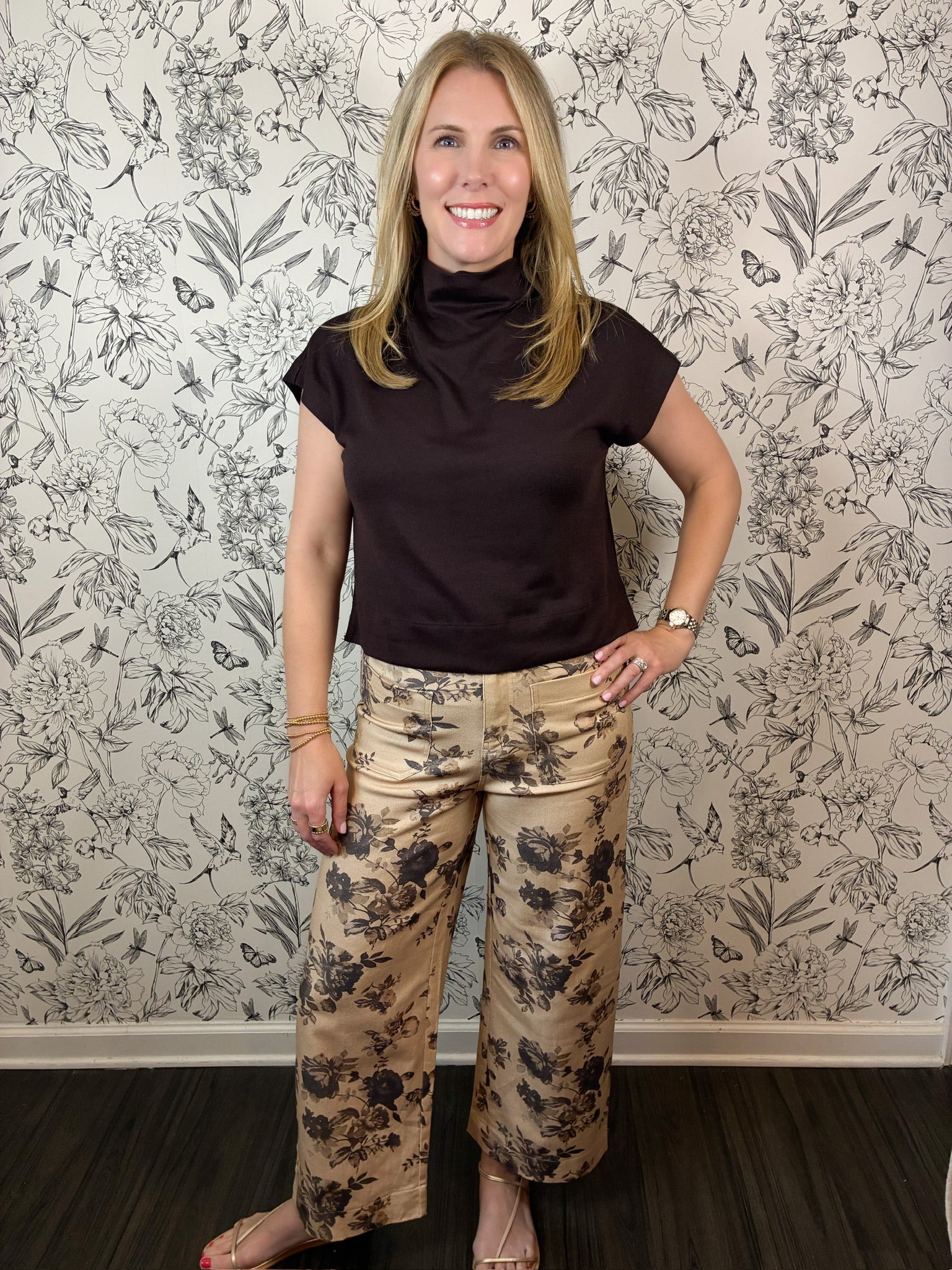 Cream Petal Trouser - Best & Co. Boutique