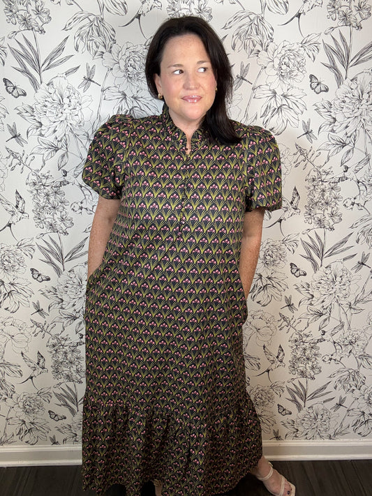Flounce & Foliage Midi - Best & Co. Boutique